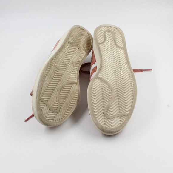 Adidas Women’s Pink and White Stripe Campus Sneakers US 6.5 - Picture 10 of 10